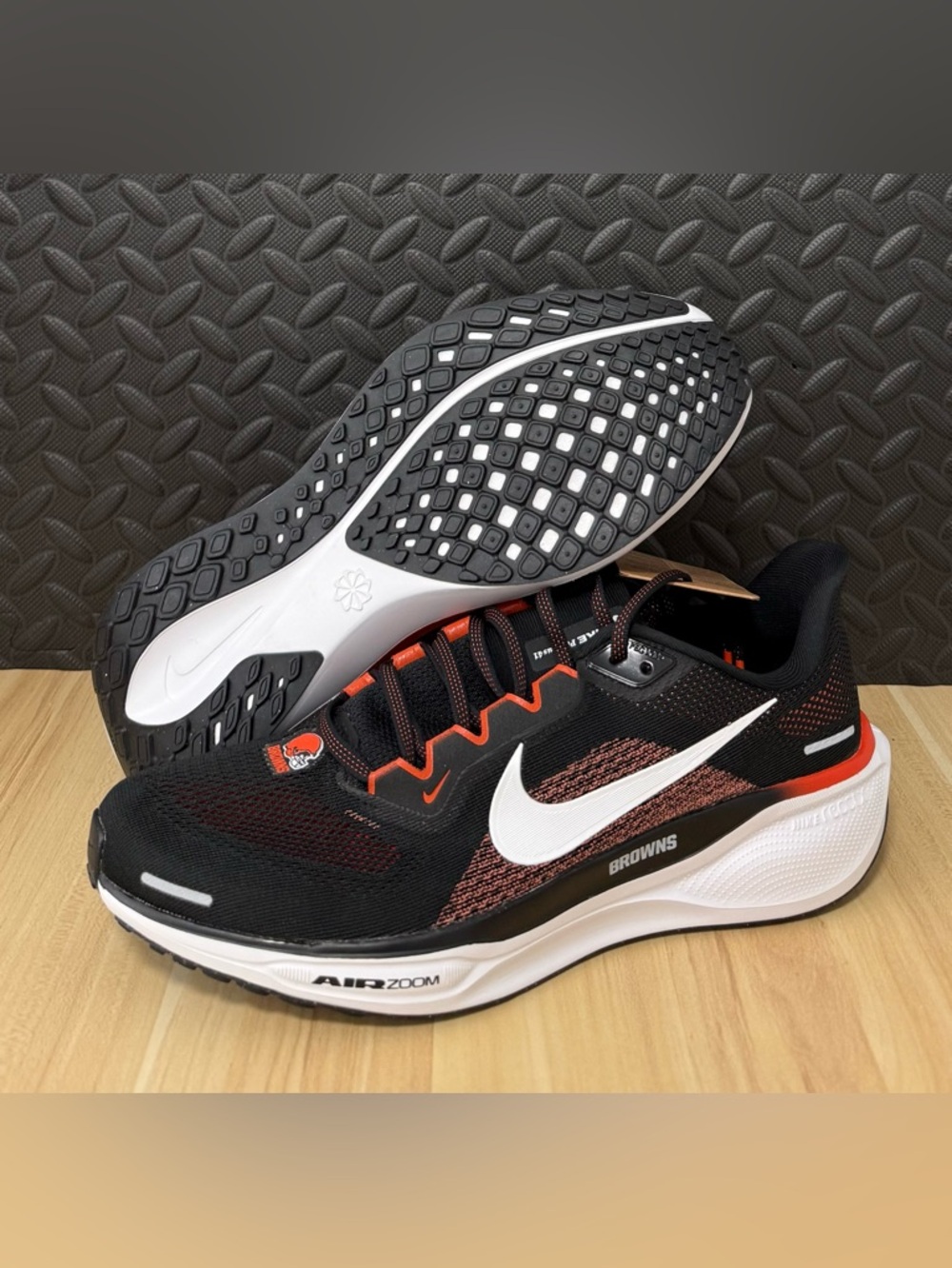 Nike Air Zoom Pegasus 41 Cleveland Browns Running‎ Shoes FZ5075-001 Mens Size 10